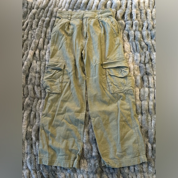 AF linen blend cargo pants. Size M regular. - Picture 1 of 3